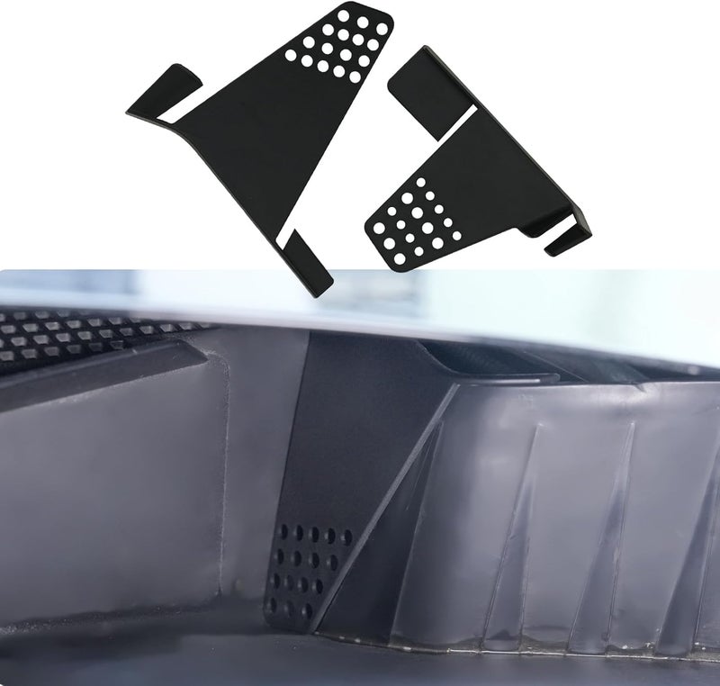 Maxzina Hood Water Barrier Compatible with 2022-2025 2026 Ford Maverick Hood Water Drain Grille Front Trunk Water Channel Debris Filter Anti Clogging Grid 2PCS for 2024 Maverick Accessories - Image 1